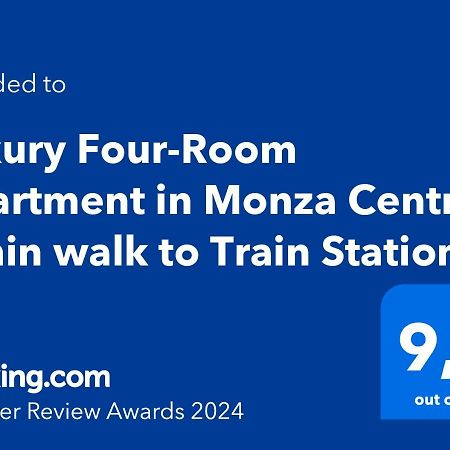 Luxury Four-Room Apartment In Monza Centro - 2 Min Walk To Train Station Εξωτερικό φωτογραφία