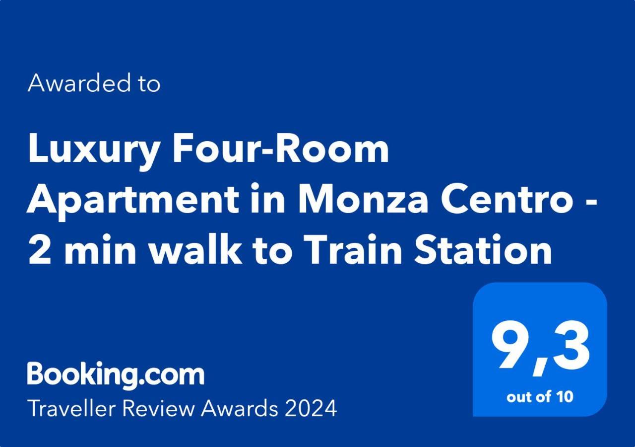 Luxury Four-Room Apartment In Monza Centro - 2 Min Walk To Train Station Εξωτερικό φωτογραφία